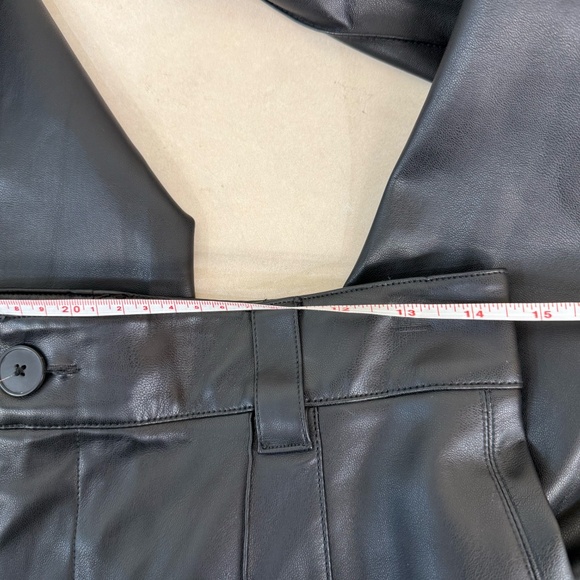 Zara Full Length Faux Leather Pants Size Medium - Picture 8 of 8